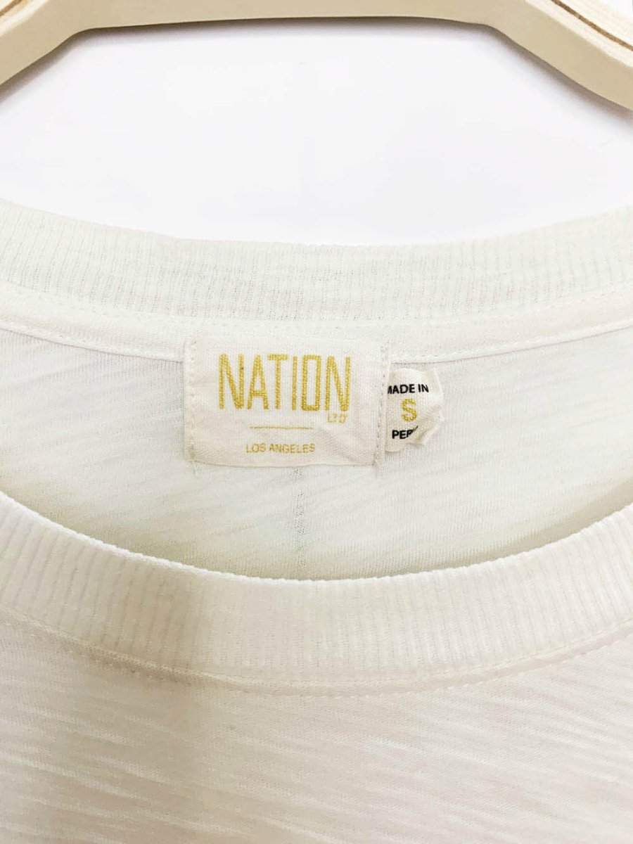 nation LA puff sleeve long sleeve pima cotton top | anthropologie - good market thrift store