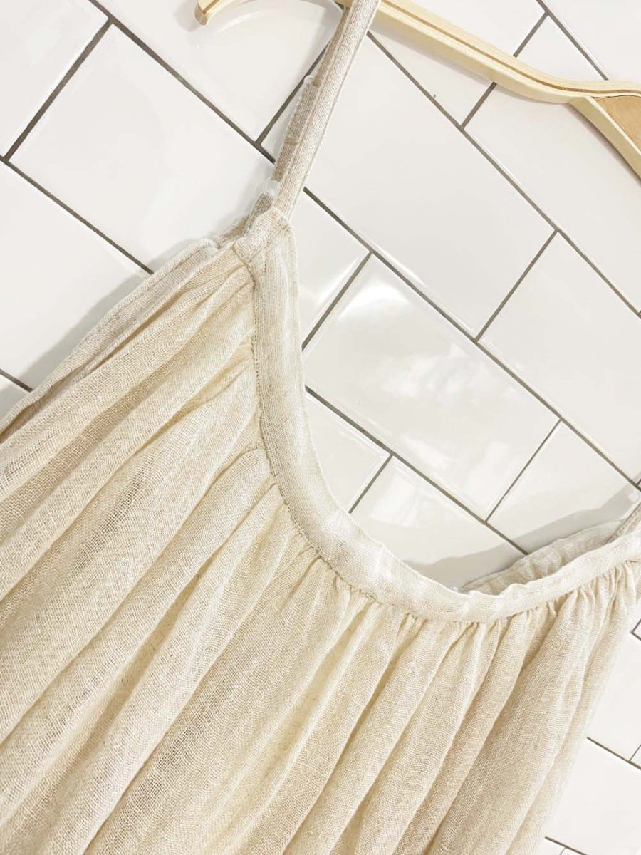 natural gauze full sun worshipper maxi dress - good market thrift store