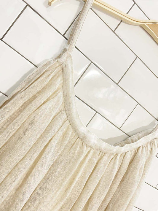 natural gauze full sun worshipper maxi dress - good market thrift store