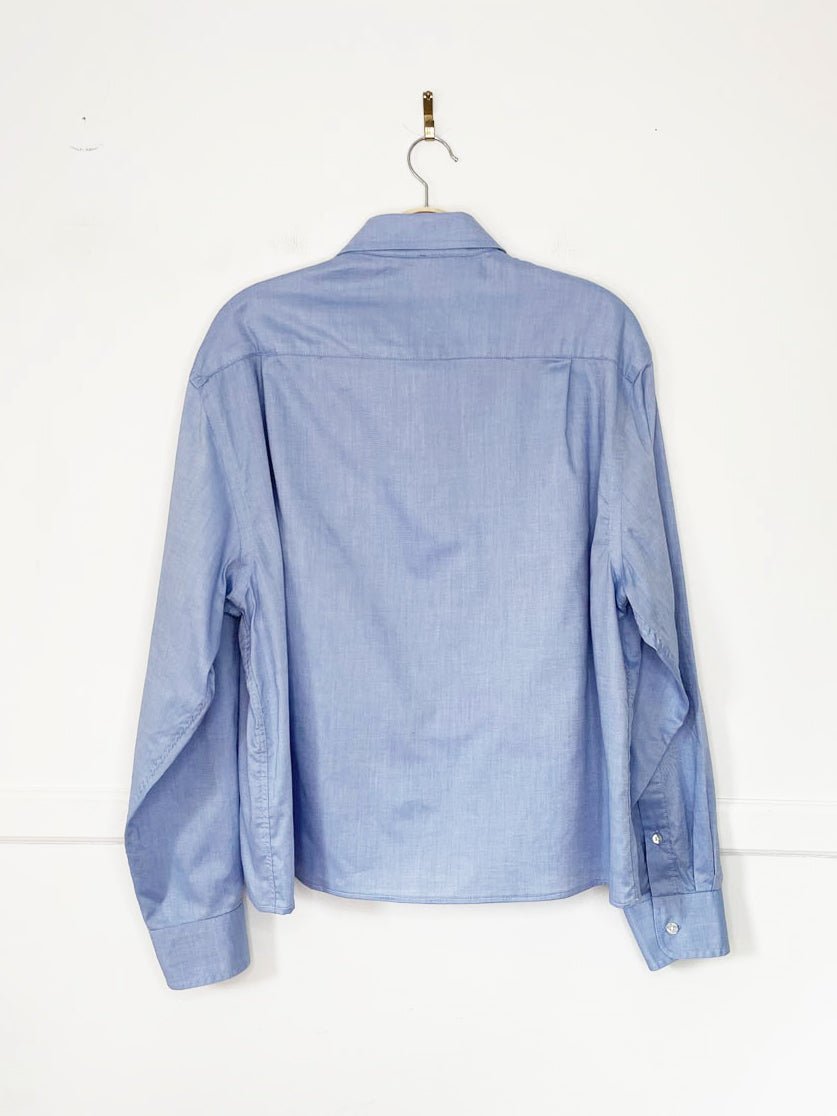 nautica sporty prep boxy cropped shirt | rework - good market thrift store