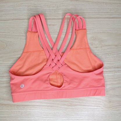 lululemon 2016 all sport bra III in light flare - size 8