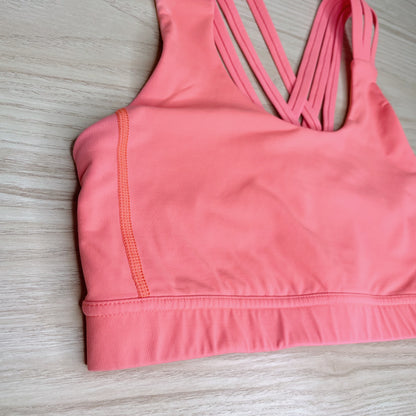 lululemon 2016 all sport bra III in light flare - size 8
