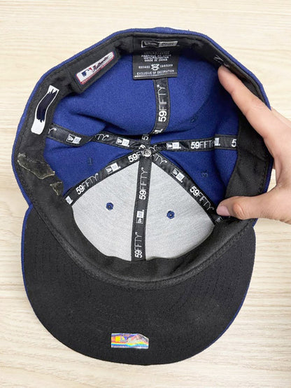 new era 59fifty los angeles dodgers full back fitted hat - good market thrift store