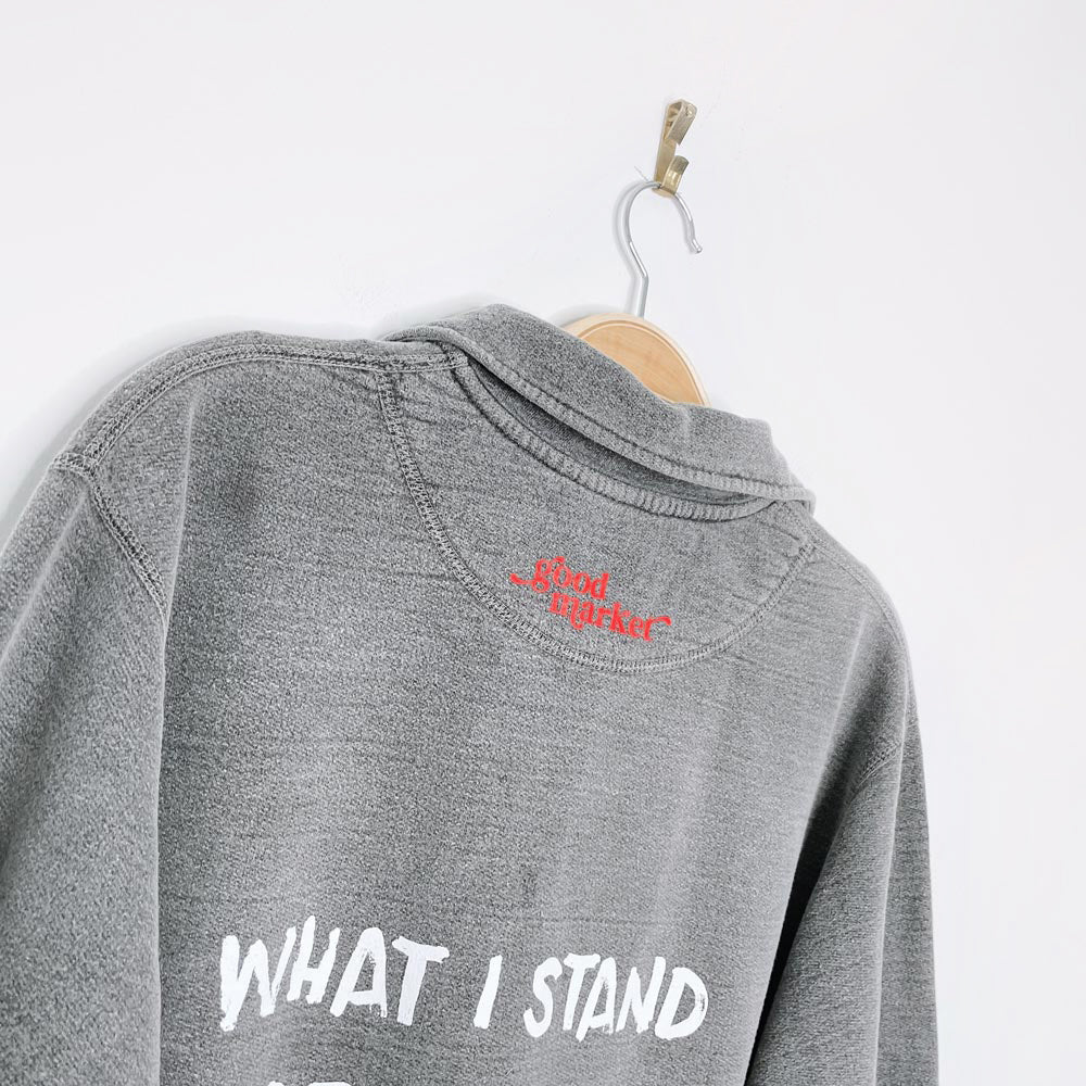 vintage 00s non-fiction x earth activist 1/4 zip cottage sweatshirt