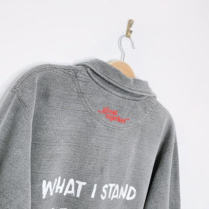 vintage 00s non-fiction x earth activist 1/4 zip cottage sweatshirt