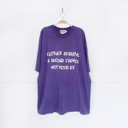 vintage 90s non-fiction x earth activist oversized tee