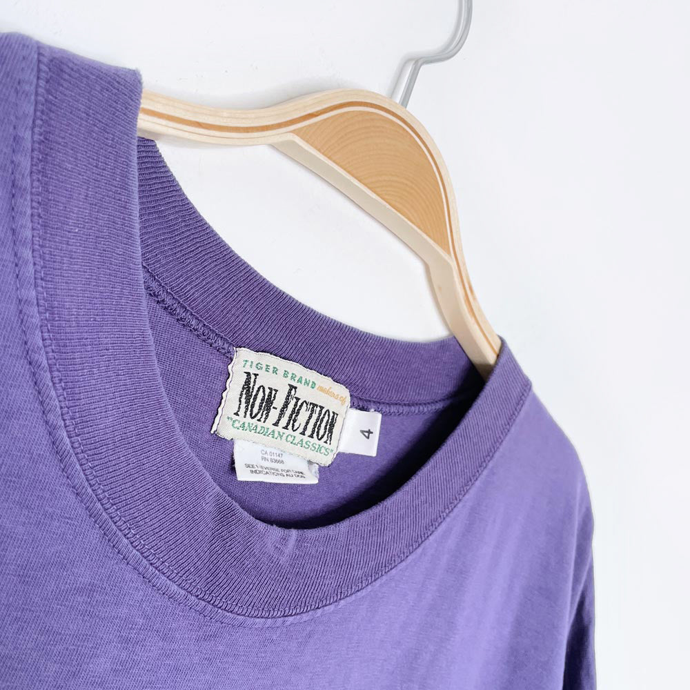 vintage 90s non-fiction x earth activist oversized tee