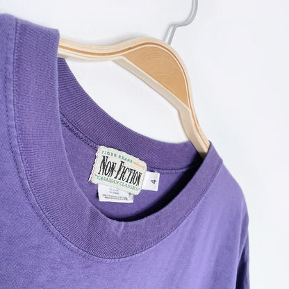 vintage 90s non-fiction x earth activist oversized tee