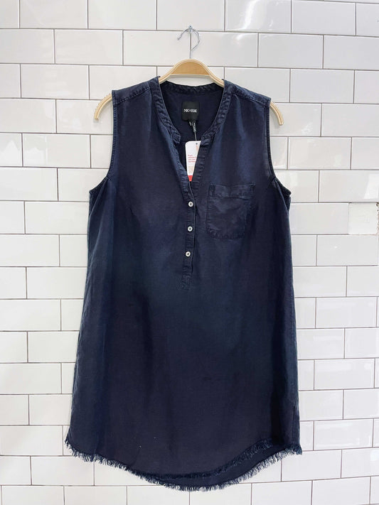 nic+zoe rumba linen throw on dress