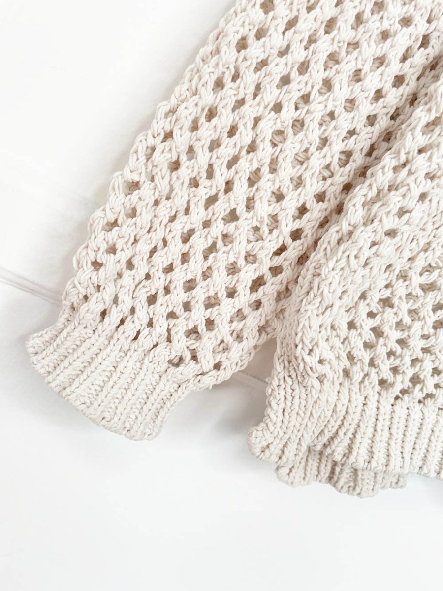 nicole miller atelier crochet chenille knit hoodie - good market thrift store