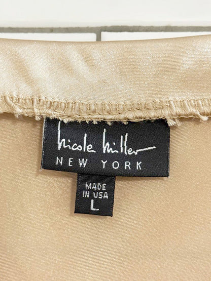 nicole miller NY satin flowy midi skirt | made in USA - good market thrift store