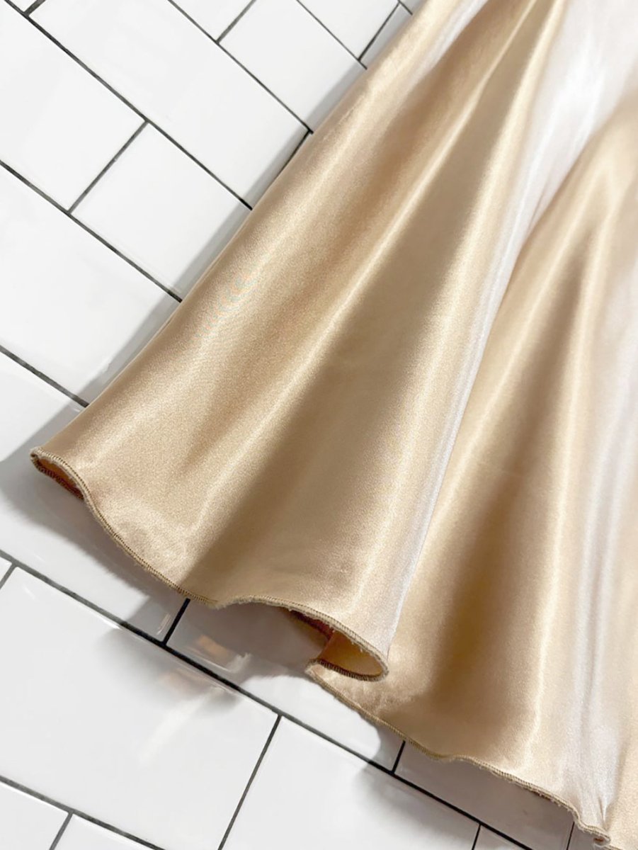 nicole miller NY satin flowy midi skirt | made in USA - good market thrift store