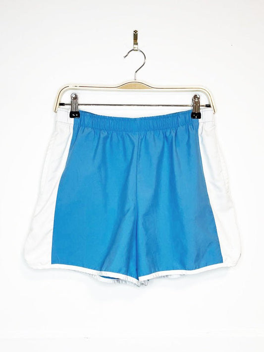 nike minimal check sporty prep stripe athletic shorts - good market thrift store