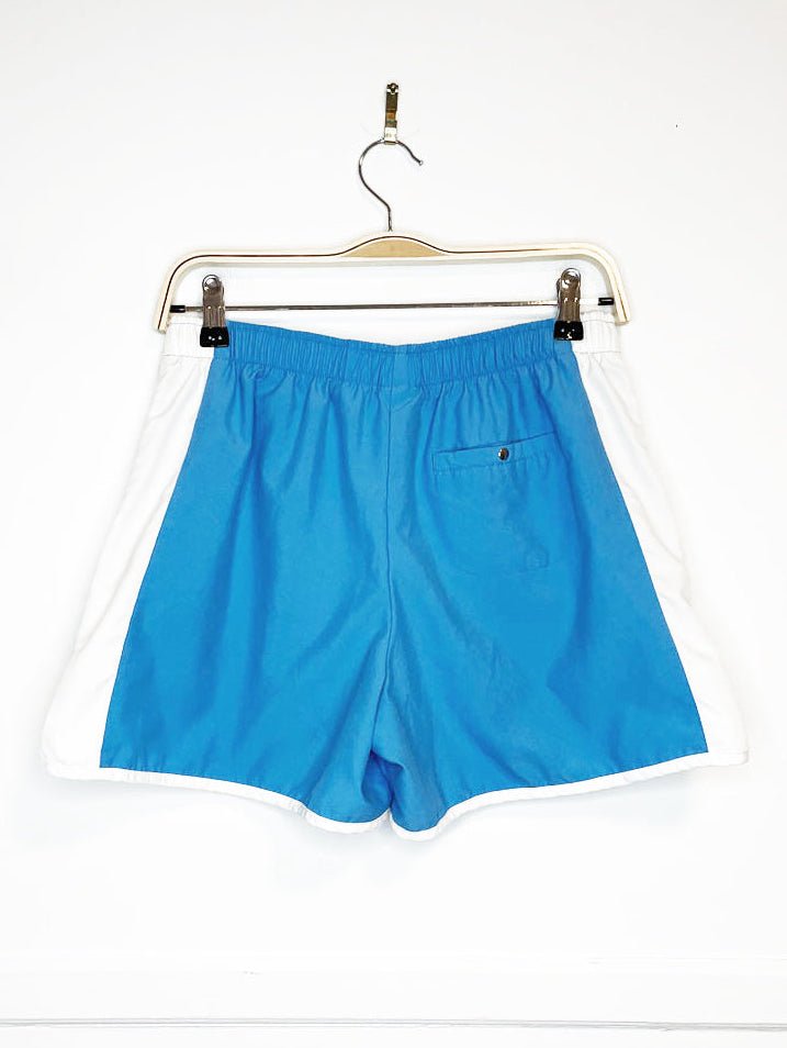 nike minimal check sporty prep stripe athletic shorts - good market thrift store