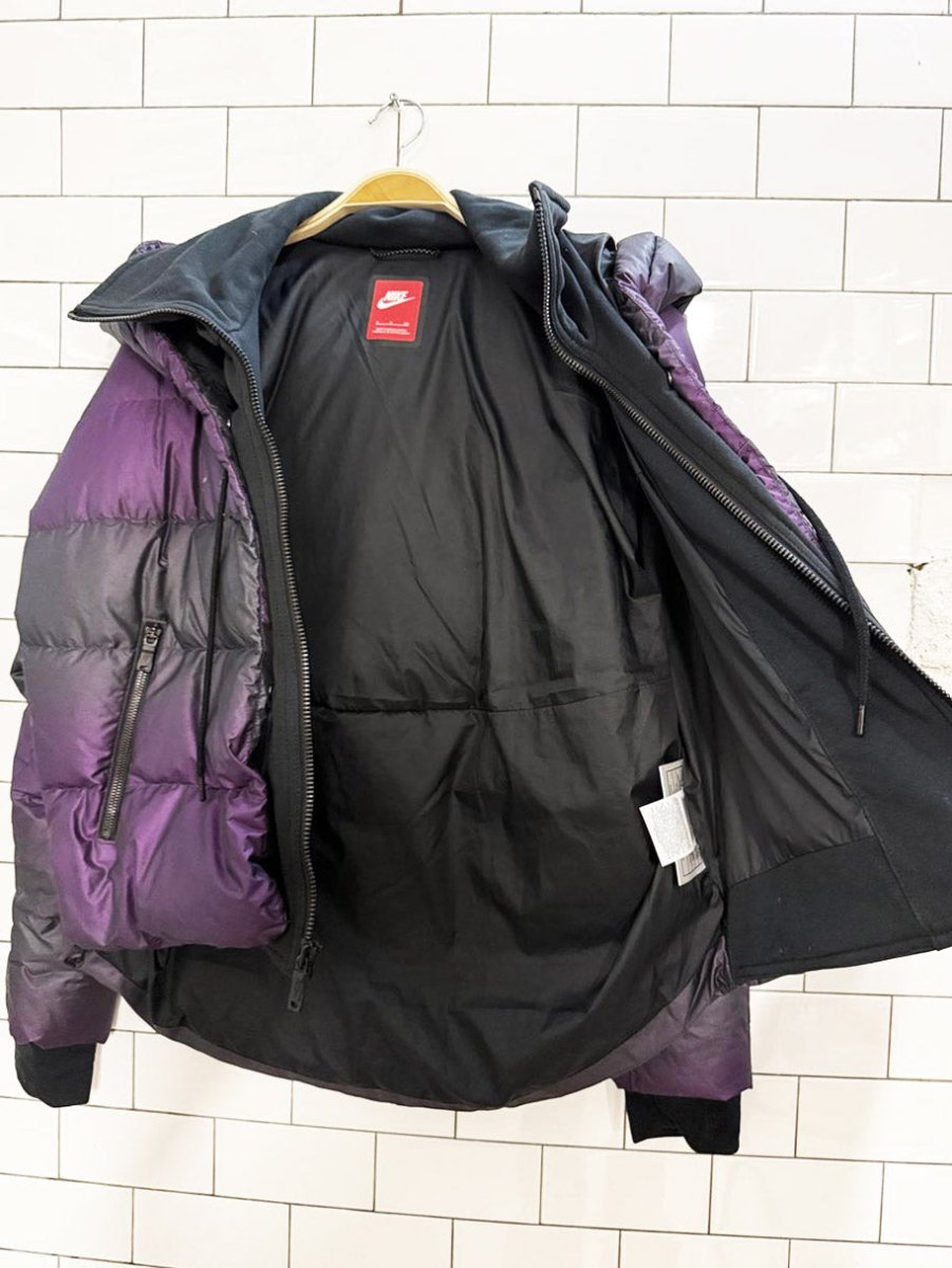 nike tech uptown 550 down cocoon hooded puffer jacket - good market thrift store