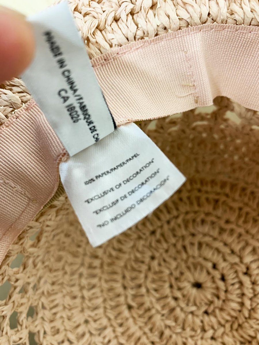 nine west paper crochet sun hat - good market thrift store