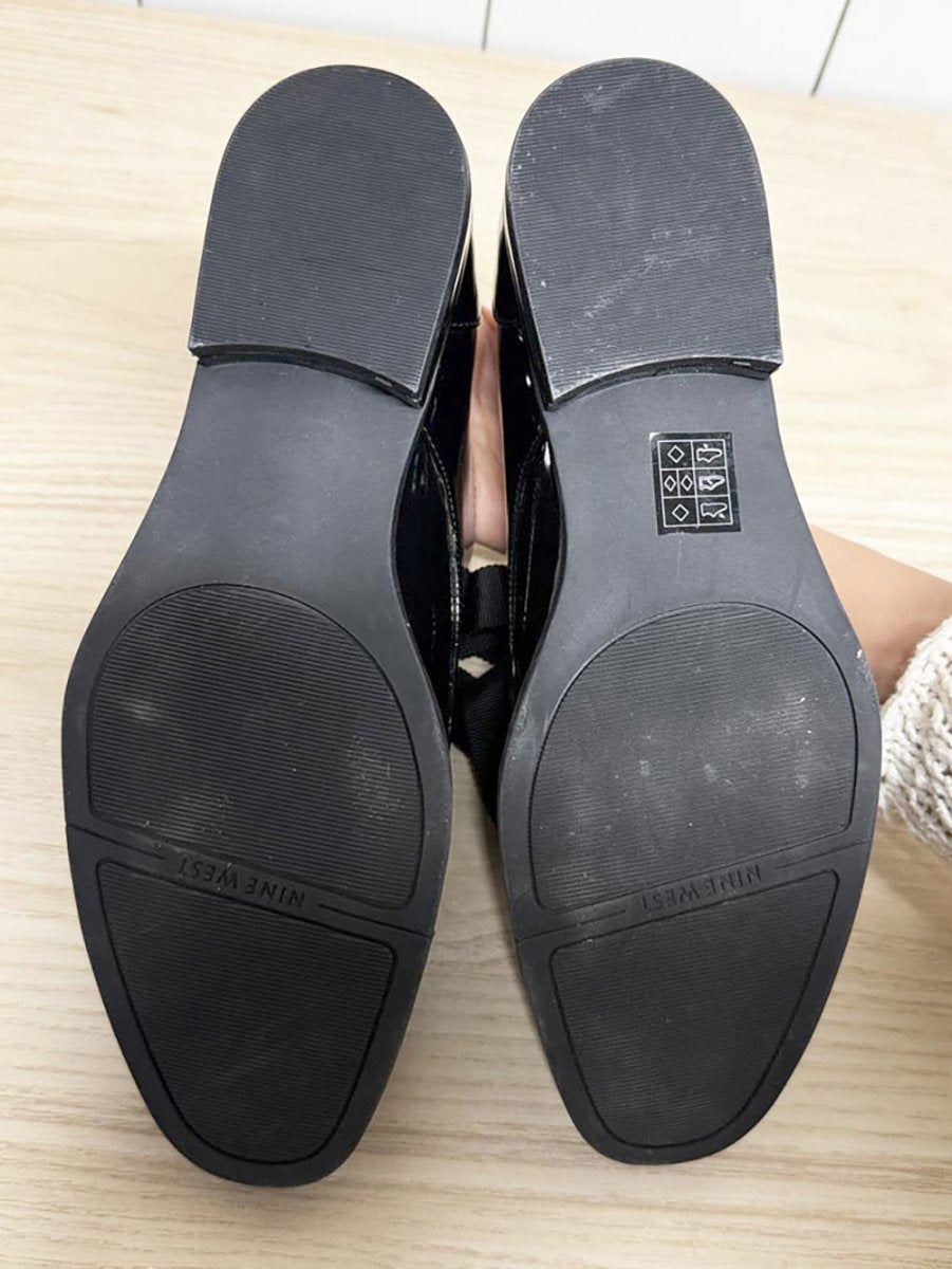 nine west patent leather ribbon lace oxford shoes - good market thrift store