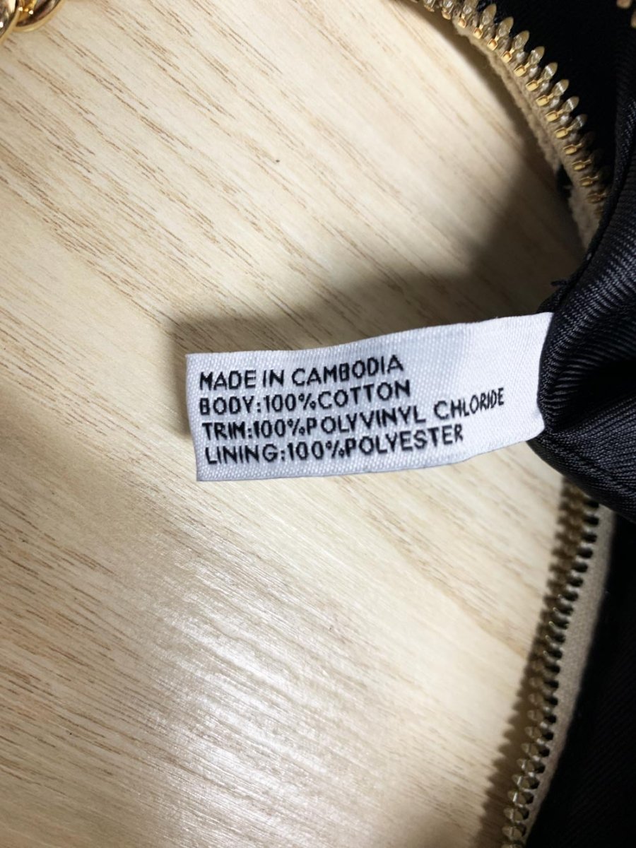 nine west woven baseball stripe chain strap shoulder bag - good market thrift store