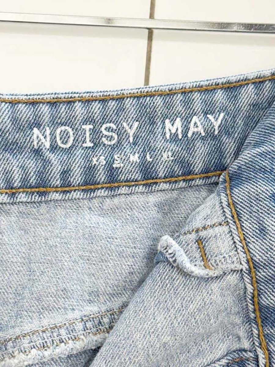 noisy may full button denim mini skirt - good market thrift store