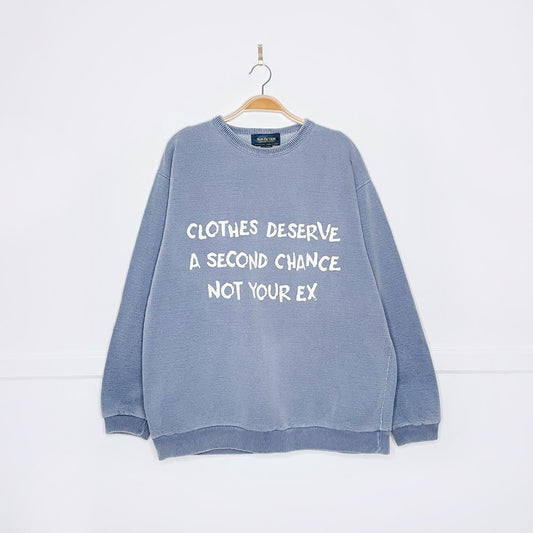 vintage 00s non-fiction x earth activist faded cottage crew