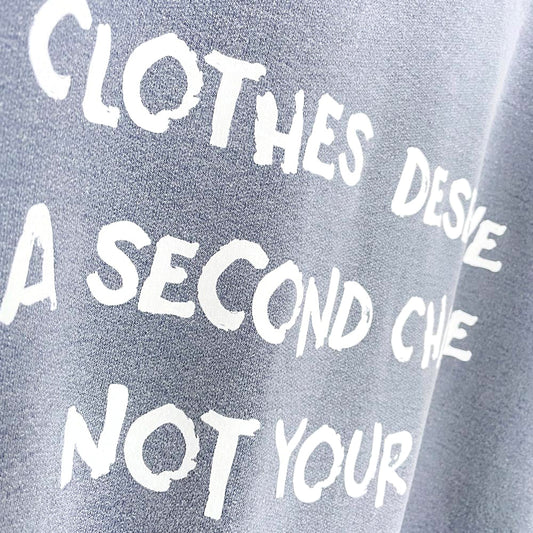 vintage 00s non-fiction x earth activist faded cottage crew