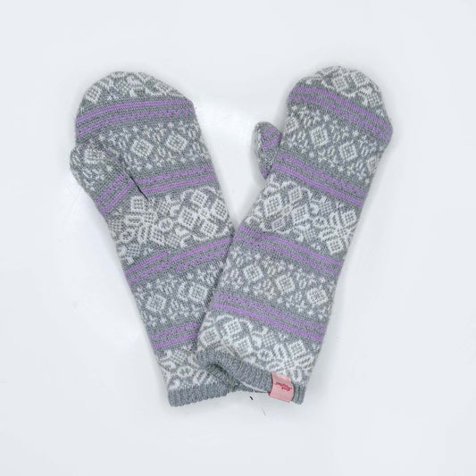 handmade nordic knit sweater mittens - one size