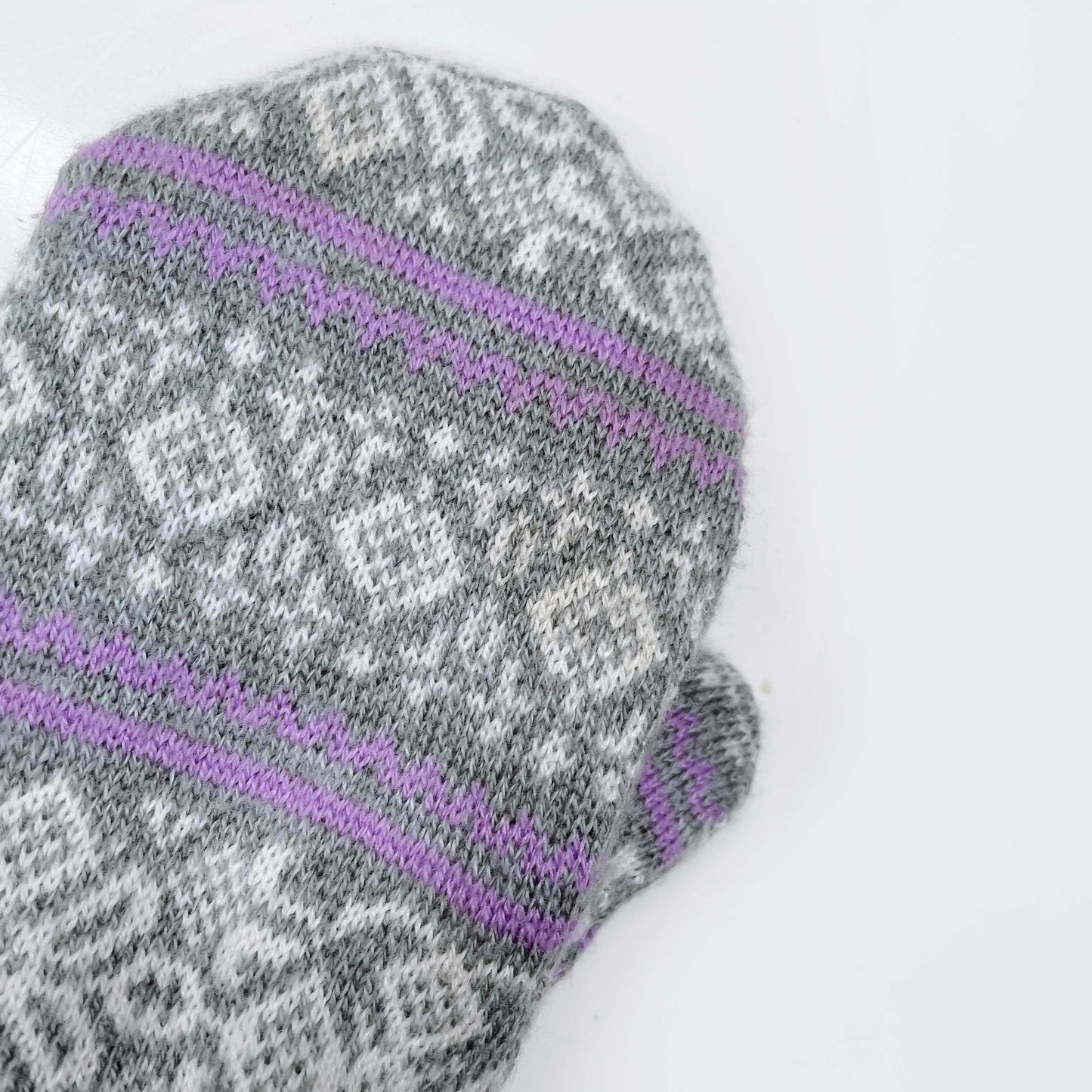 handmade nordic knit sweater mittens - one size