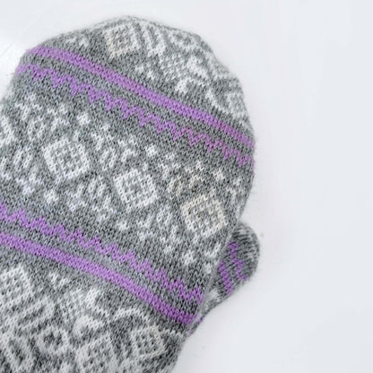 handmade nordic knit sweater mittens - one size
