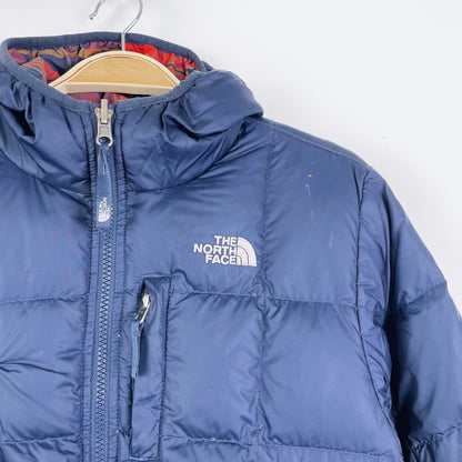the north face reversible 550 down puffer coat - size medium (10/12)
