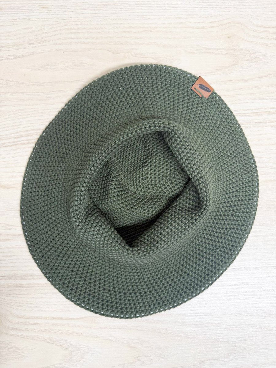 north ferry hats nativo organic cotton knit wide brim packable hat - good market thrift store