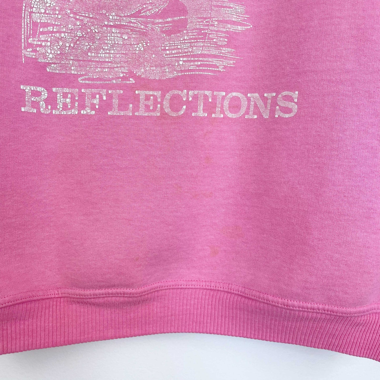 vintage 90s northern reflections pink loon logo crew