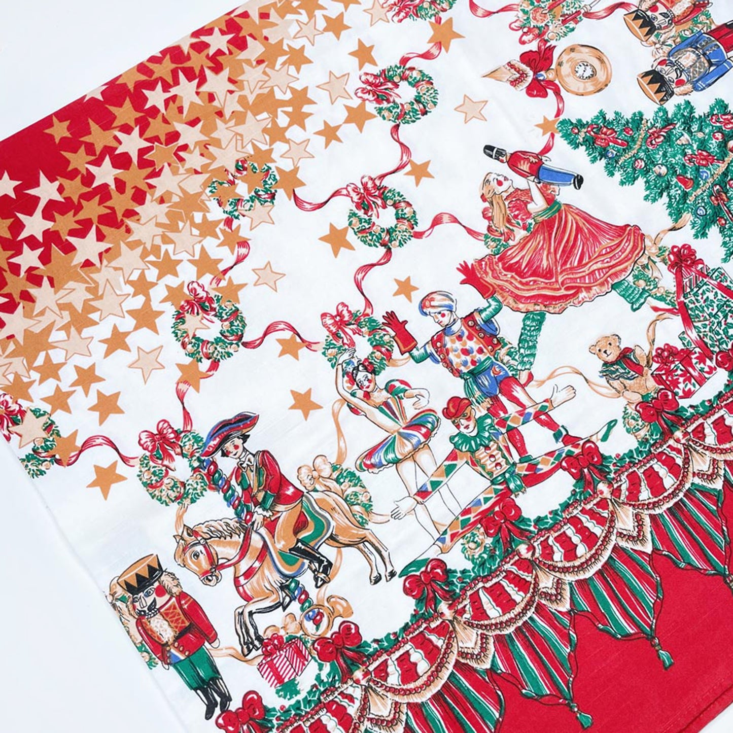 vintage wilton court nutcracker ballet table cloth