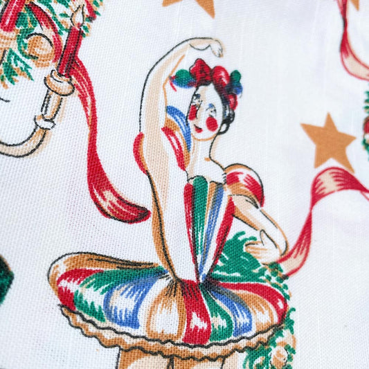 vintage wilton court nutcracker ballet table cloth