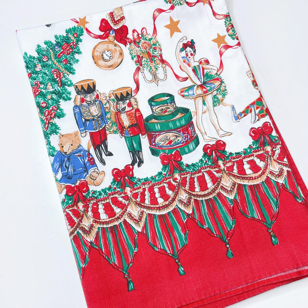 vintage wilton court nutcracker ballet table cloth