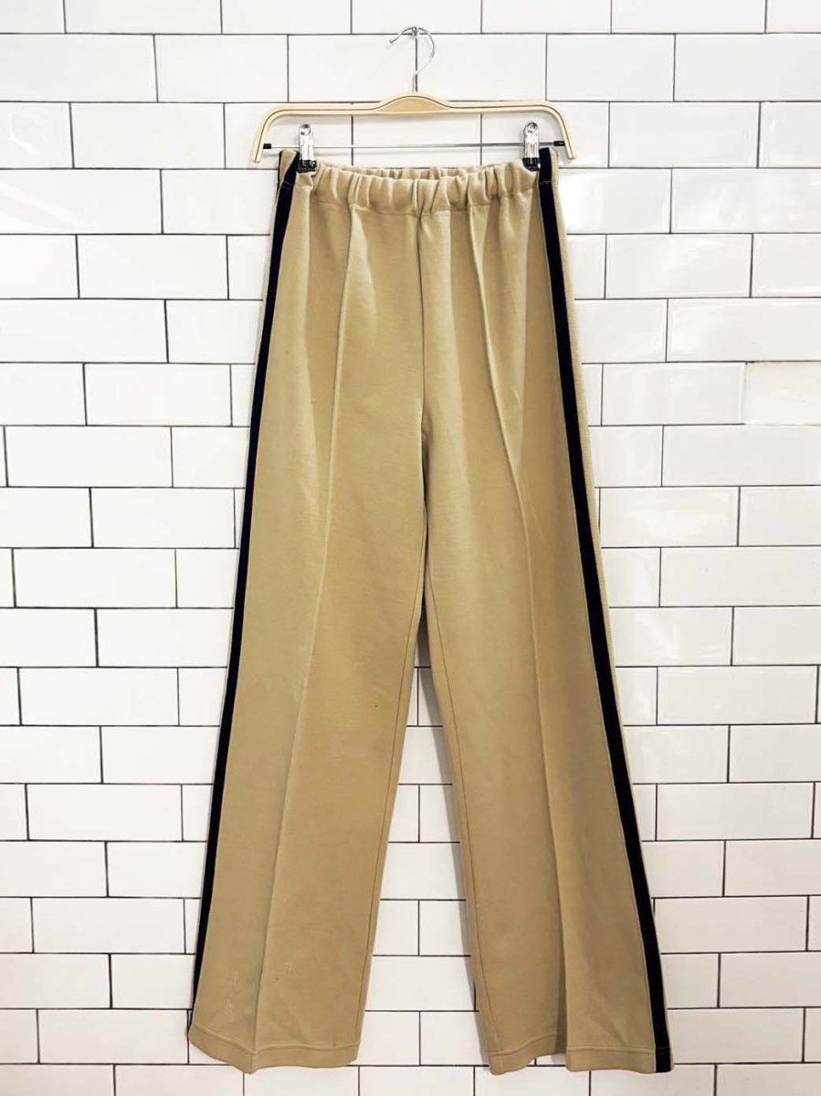 nwot vintage 70s alligator side stripe track pants | deadstock - good market thrift store