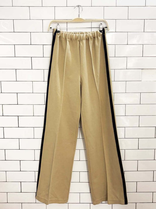 nwot vintage 70s alligator side stripe track pants | deadstock - good market thrift store
