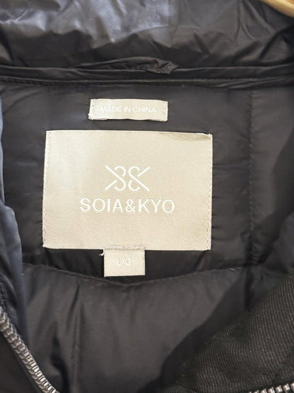 nwt 2024 soia & kyo lita fit & flare hooded down puffer coat - good market thrift store