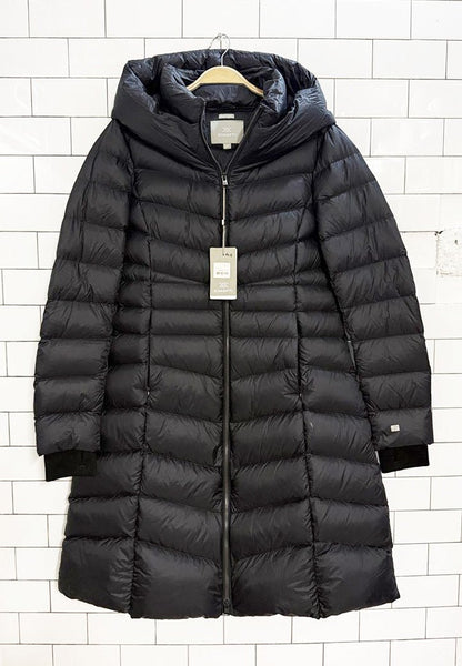 nwt 2024 soia & kyo lita fit & flare hooded down puffer coat - good market thrift store