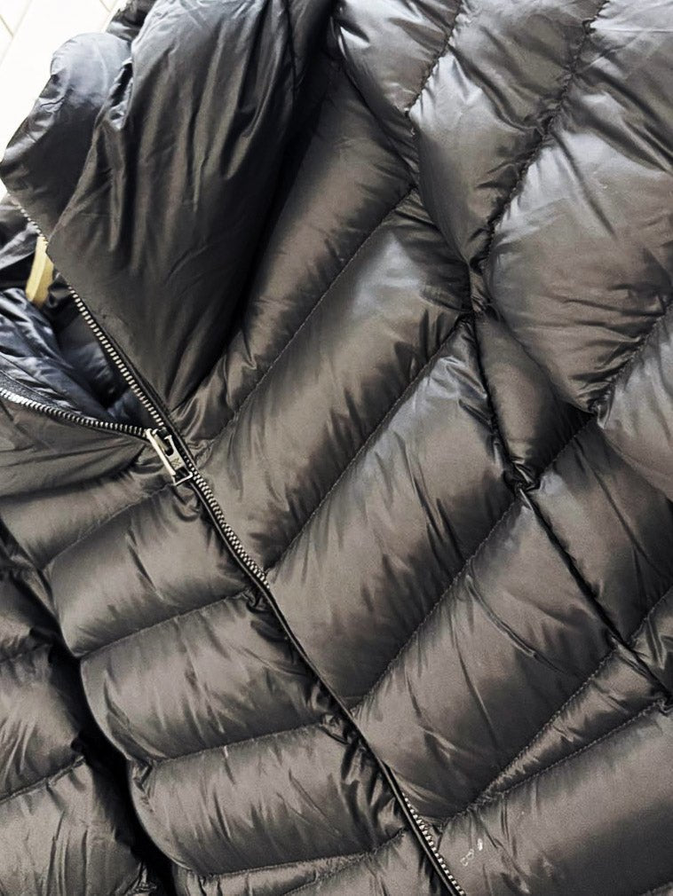 nwt 2024 soia & kyo lita fit & flare hooded down puffer coat - good market thrift store