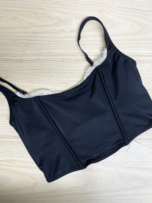 nwt abercrombie 2026 satin + lace bustier - good market thrift store