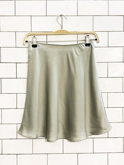 nwt abercrombie satin a - line mini skirt - good market thrift store