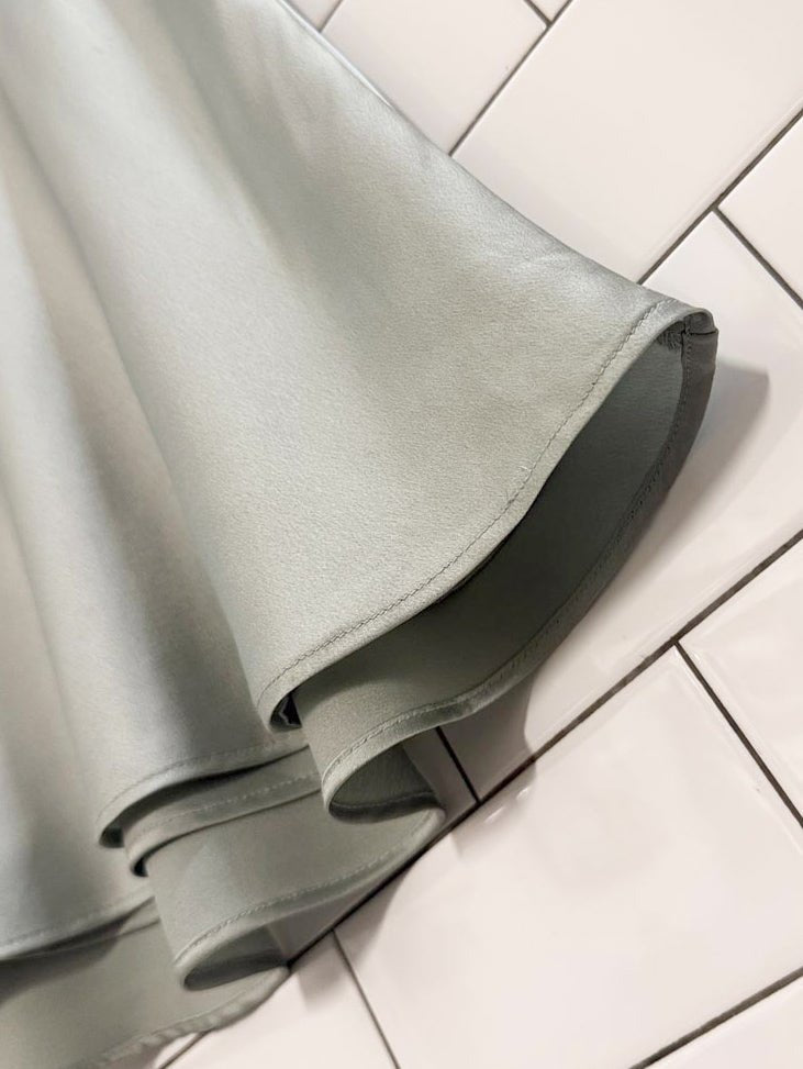 nwt abercrombie satin a - line mini skirt - good market thrift store