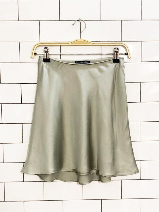 nwt abercrombie satin a - line mini skirt - good market thrift store
