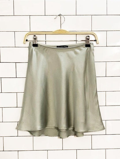 nwt abercrombie satin a - line mini skirt - good market thrift store