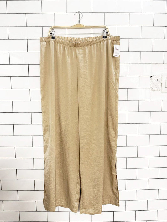nwt auden satin wide leg lounge pants - good market thrift store