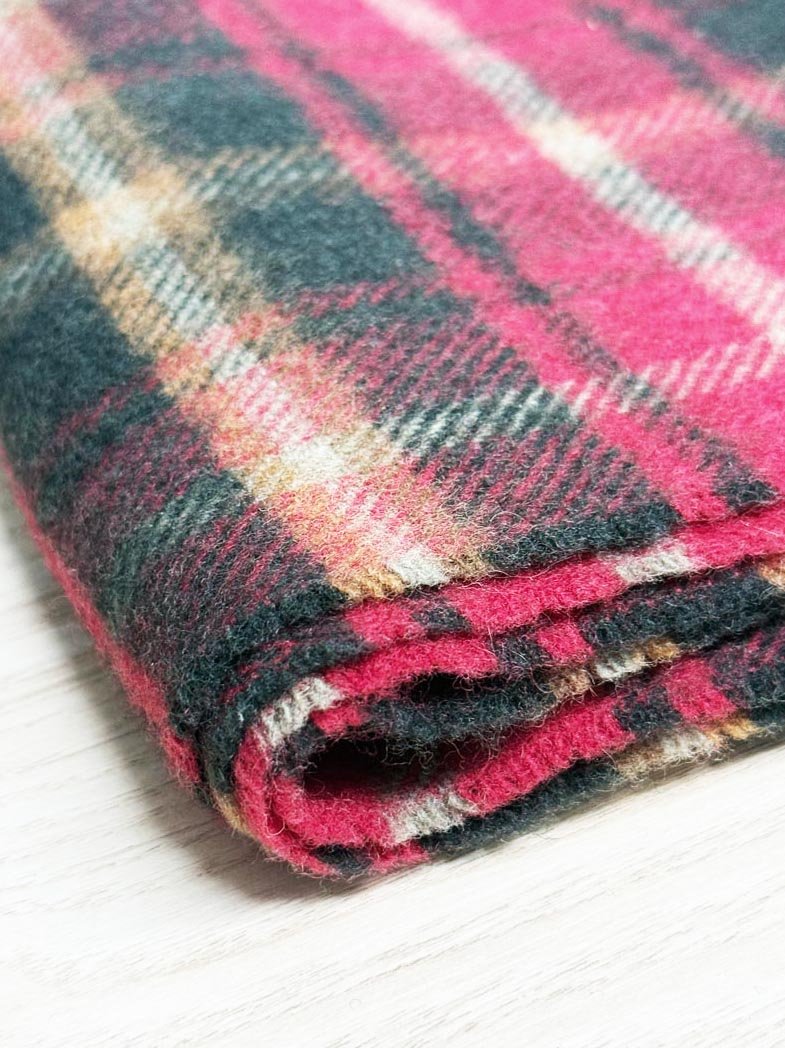 nwt blarney woollen mills 100% lambswool maple tartan fringe scarf | made in Ireland - good market thrift store
