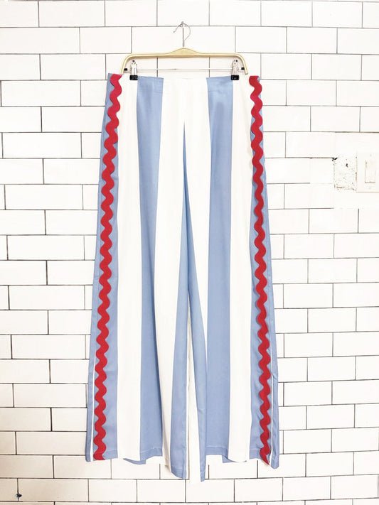 nwt commense striped wide leg pants - good market thrift store
