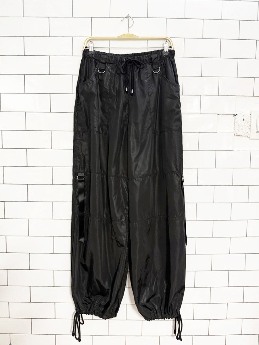 nwt current mood drawstring parachute pants | dolls kill - good market thrift store