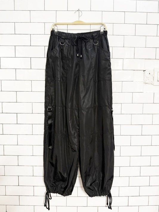 nwt current mood drawstring parachute pants | dolls kill - good market thrift store