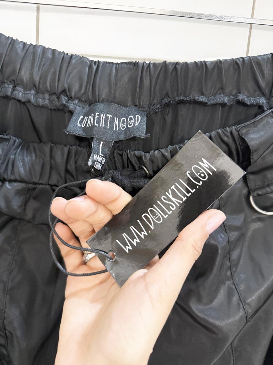 nwt current mood drawstring parachute pants | dolls kill - good market thrift store